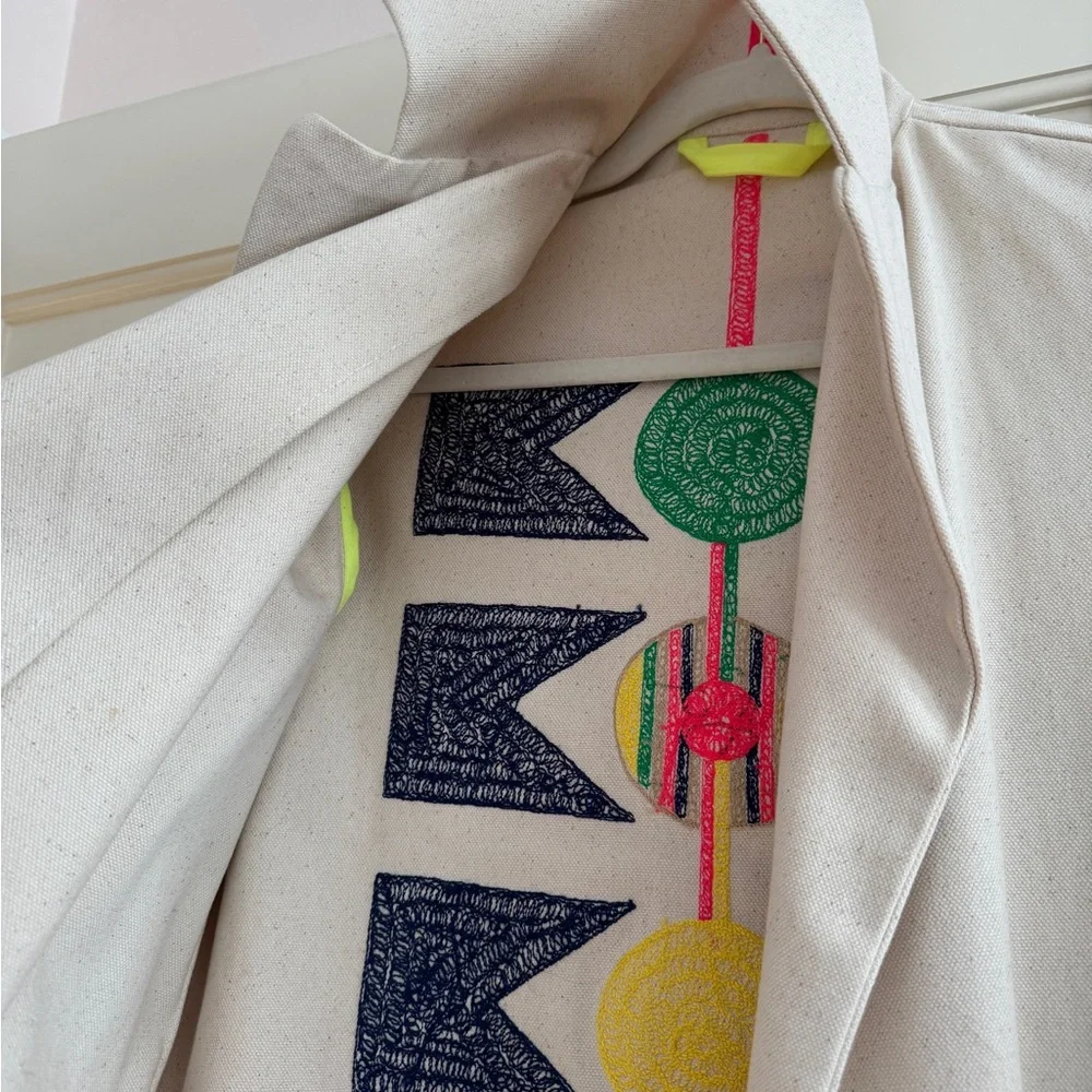 Elegant Cream Utility Jacket for Women - Picture 5 of 5